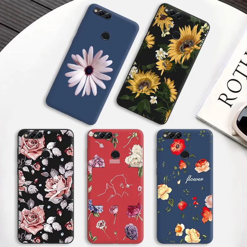 

Fashion Phone Case for Huawei Honor 6X 7C 7X 8X 8C TPU Fundas Para Silicone Cover For Honor 9 Lite 7A Pro Matte Protection Shell