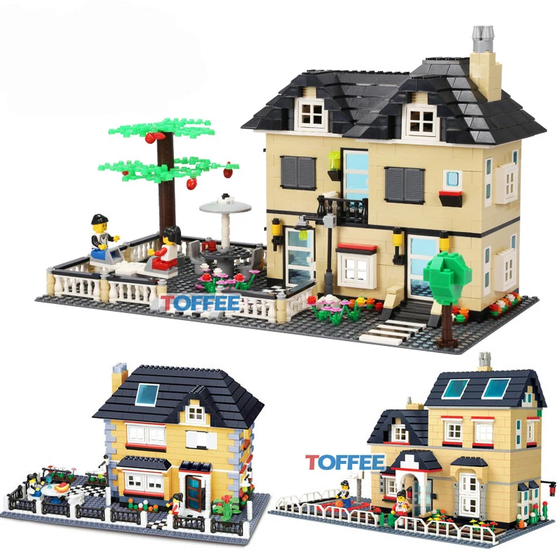 2020 hot selling New Villa Building Blocks Factory Direct Wholesale 34051/34052/34053 | Игрушки и хобби