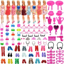 85 PSC/Set Barbies Doll Clothes Shoes Fashion Accessories Outfit Fit 11.8Inch Girl Barbies Dolls,30cm BJD Doll,Our Generation