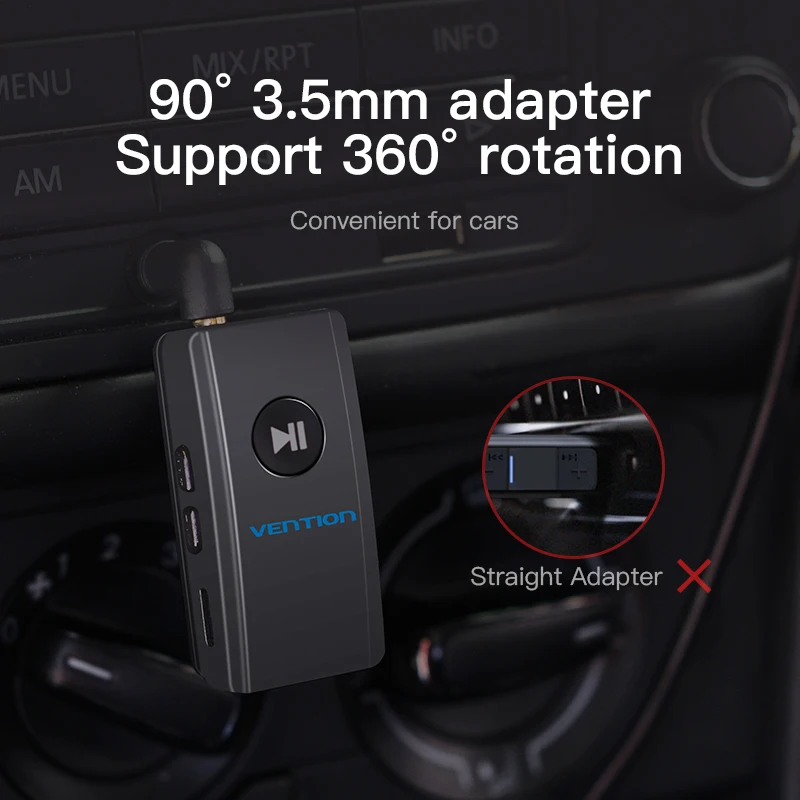 Vention Bluetooth Receiver 3 5mm Jack Bluetooth Aux Music Audio Wireless Adapter Bluetooth Receiver for Car Speaker Headphone PC