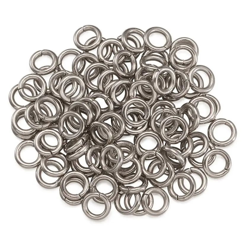 4000pcs 3mm 4mm 5mm 6mm 7mm 8mm 10mm Stainless Steel Open Jump Rings Single Loop Split Ring