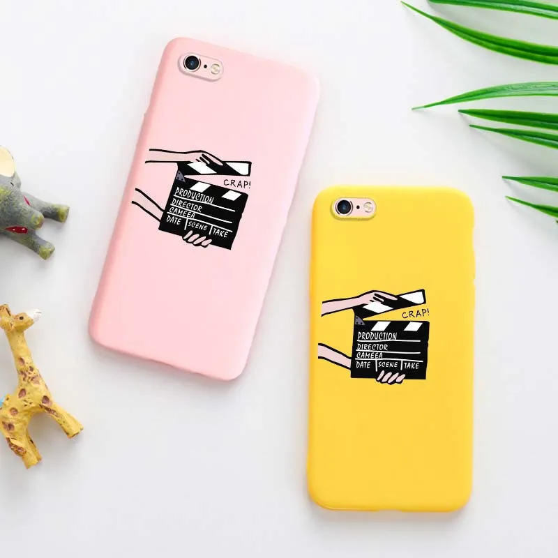 Чехол для iPhone 11 Pro чехол карамельного цвета из тпу телефона Apple X XR XS MAX 5 5S 6 6S 7 8 Plus