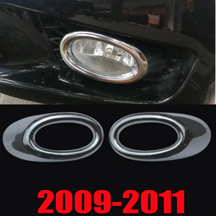 

For Honda Civic Sedan 2009 2010 2011 ABS Chrome Front Fog Light Lamp Cover Trim 2pcs