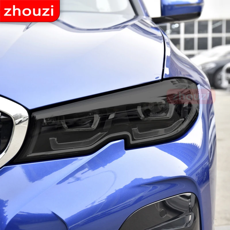

Для BMW F30 F31 G20 F10 F11 G30 F40 F32 F22 F36 F07 F34 G32 G11 G15 Автомобильная фара оттенок дымчатого черного цвета Защитная пленка ТПУ стикер