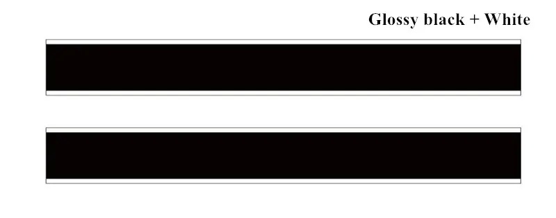 Гоночный стикер в полоску, автомобильный Стайлинг, капот, украшение для тела, наклейка для MINI Cooper S Countryman Clubman Paceman R56 R60 R61 F54 F55 F56 - Название цвета: Glossy Black-White