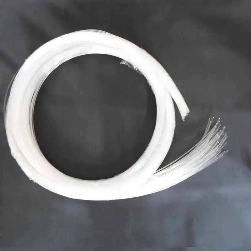 100PCS X 6～10 Meter 0.5mm 0.75mm 1mm 1.5mm Diameter End Glow PMMA Fiber Optic Cable For Star Ceiling Decoration