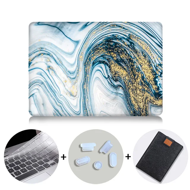 MTT чехол для ноутбука Macbook Air Pro retina 11 12 13 15 16 мраморный Жесткий Чехол для mac book 13,3 дюймов с сенсорной панелью a1706 a1502 - Color: MB17