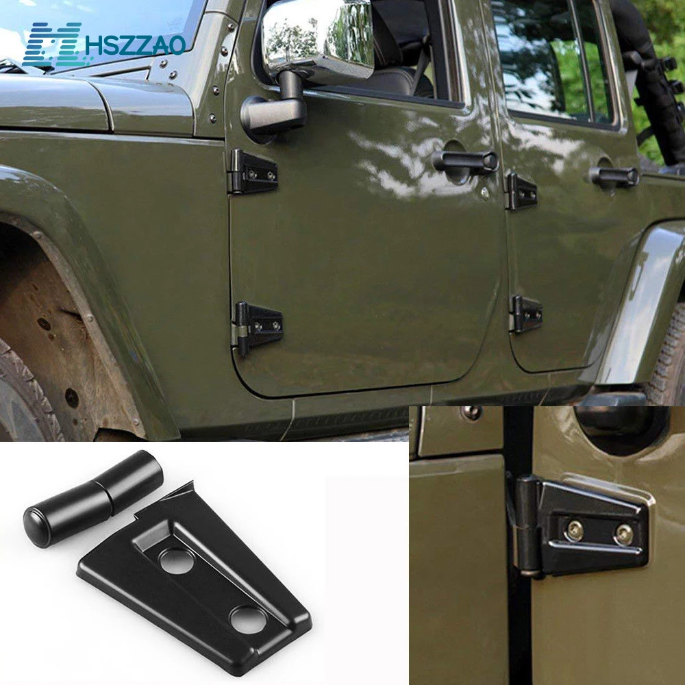 8 комплектов для Jeep Wrangler JK- Unlimited Sahara Rubicon ABS Накладка для дверных петель отделка