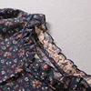 Japanese Mori girl art print dress autumn new floral  dress loose long-sleeved  dress ► Photo 2/6