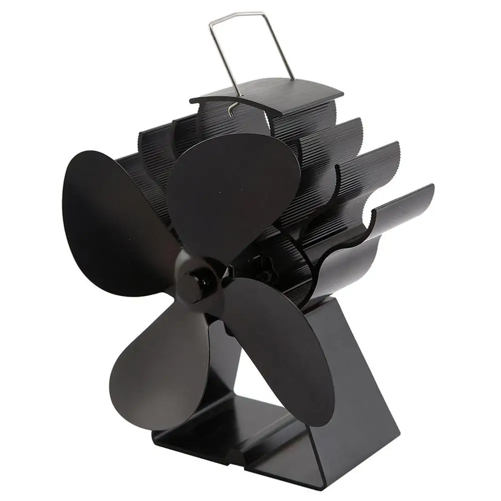 

Fireplace Heat-powered Four-page Fan Wood Fireplace Faster Speed Greater Wind Volume Greater Comfort Fan 3
