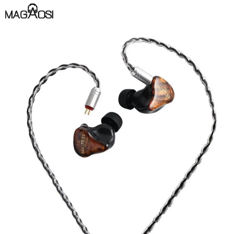 Magaosi V3 2BA 1DD Driver Hybrid HiFi In ear Earphones Noise Reduction Earbuds with 2pin Detachable cable for Audiophile IEM