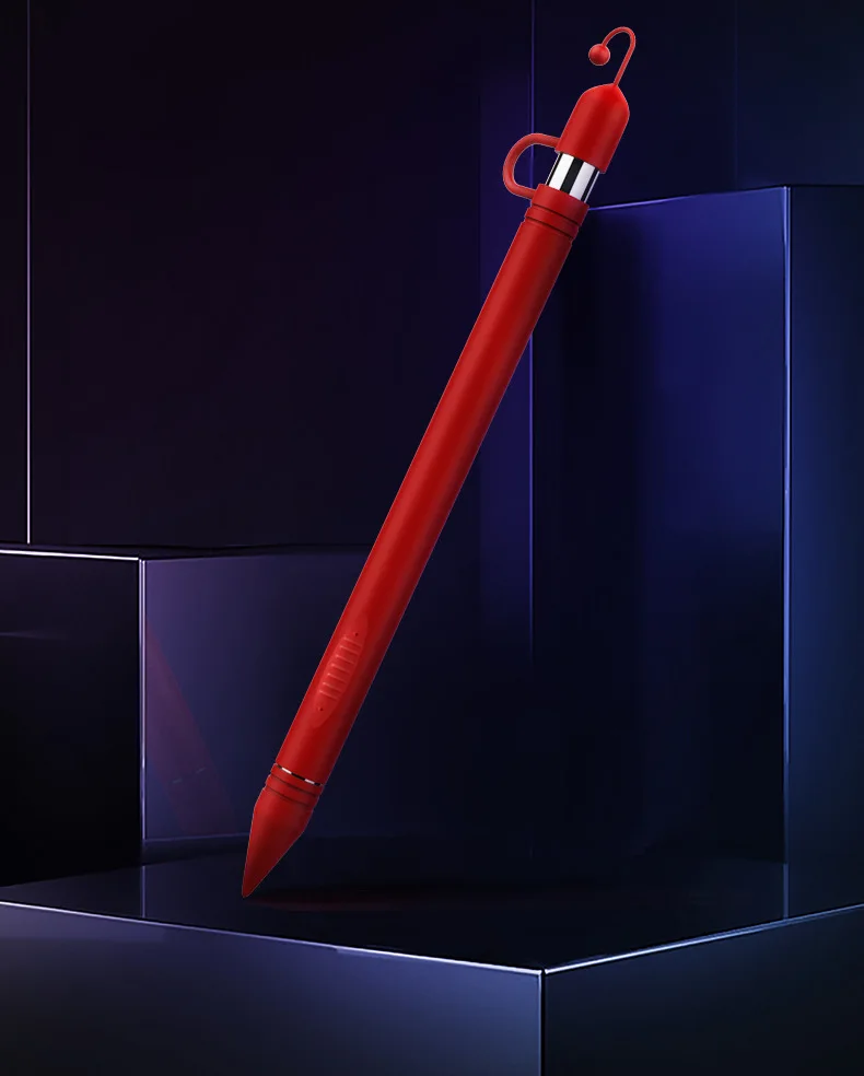 Цветной мягкий силиконовый совместимый для Apple Pencil чехол совместимый для iPad Tablet стилус защитный чехол