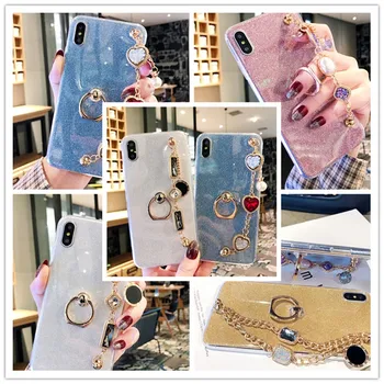 

Case For Oneplus 7 Pro 6 6T 5 5T 3 Rhinestone Wrist Holder Stand Bling Cover