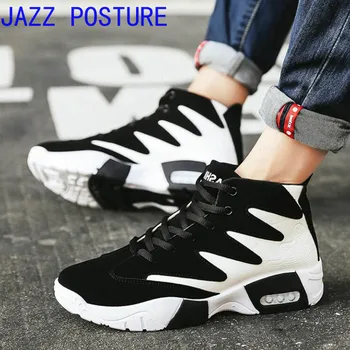 

Men's shoes spring and summer students sports shoes tide 2019 new travel casual men's high fashion shoes black and white q120