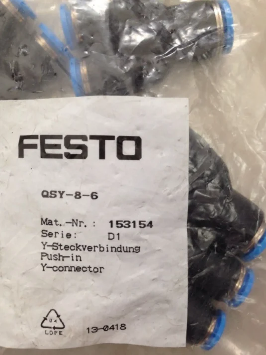 

1 мешок/10 шт Новые Festo QSY-8-6 153154 фитинги