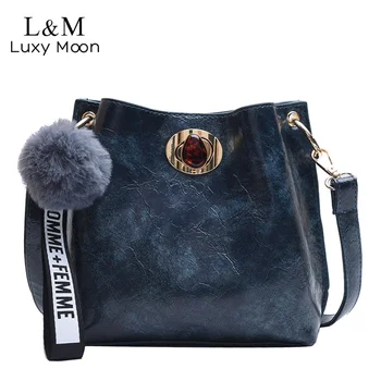 

Vintage Women Bucket Messenger Bag Fashion Turnlock Crossbody Bags Lady Teenage Girls Retro Mini Shoulder Bag 2020 bolso XA4H
