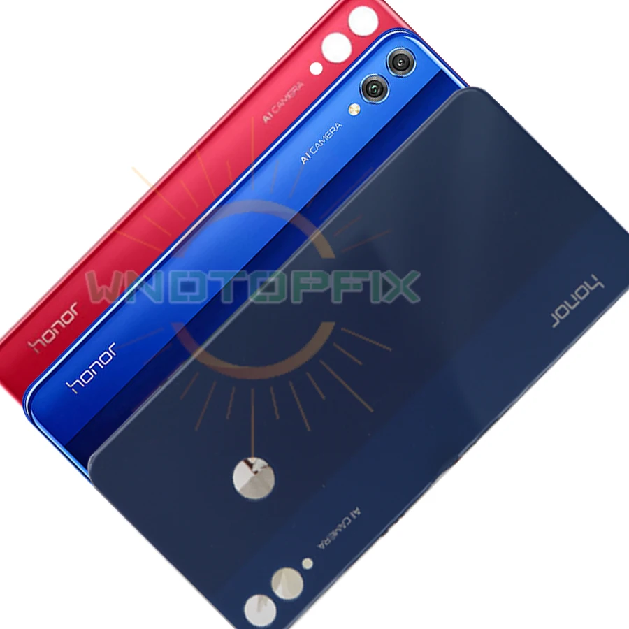 Крышка батарейного отсека для Huawei Honor 8X Задняя стеклянная крышка корпуса корпус