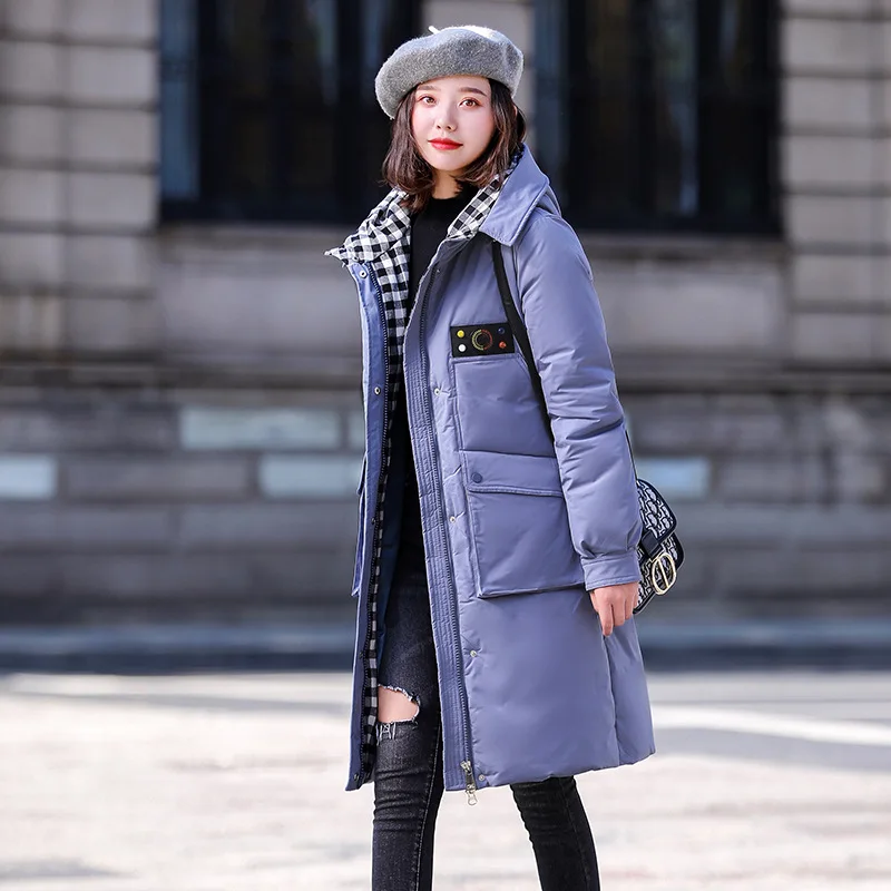

Winter Korean-style INS Mid-length Cotton Coat Student 200 of Fat Mm Loose And Plus-sized Warm Cotton Overcoat