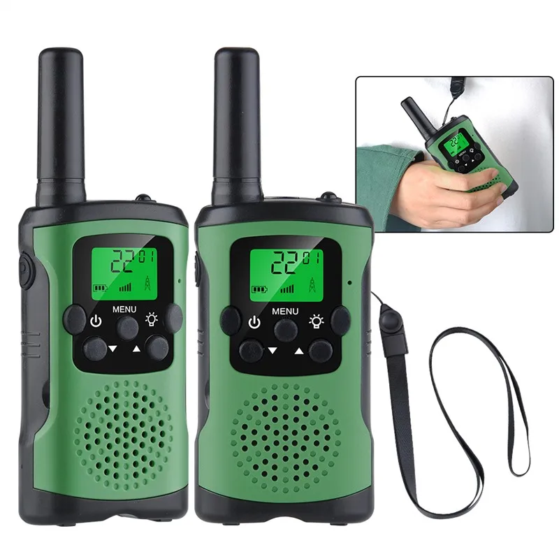 

European Frequency 2pcs Interphone Toys For Kids Walkie Talkies 8 Channel 2 Way Radio 3 Miles Long Range Handheld Walkie Talkies