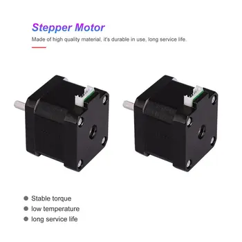 

2pcs 12V 42mm Stepper Motor for 3D Printer CNC Robot 1.8 Degree NEMA17 2 Phase High Quality Motor 3D Printer Set