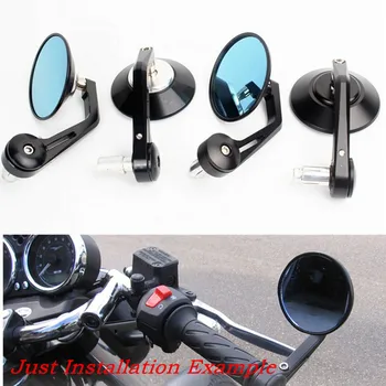 

For Yamaha XJR1300 XJ6 V-max MT-01 MT-03 TDM900 FZ1 FZ6 7/8" 22mm Handle Bar End Rear View Mirrors