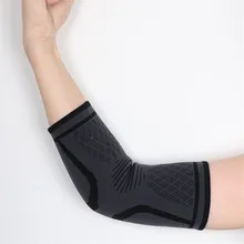 1 шт. налокотник эластичный спортивный для спортивного зала защитная накладка на локоть впитывает пот Спорт Баскетбол рука рукав Налокотник