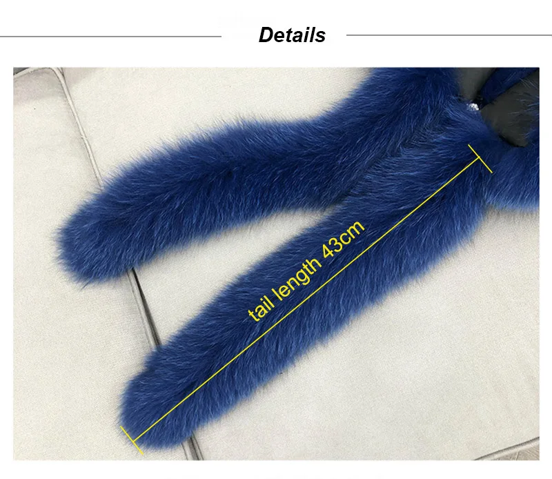 Genuine Fox Fur Scarf With tails Natural Fox Fur Collar Fashion Women Winter Scarf Real Fox Fur Collar head scarf for women
