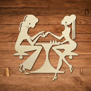 

Personalized Beauty Salon Nail Art Wood Sign Manicure Wooden Business Sign Home Decor Pedicure Salon Spa Custom Hanging Plaque