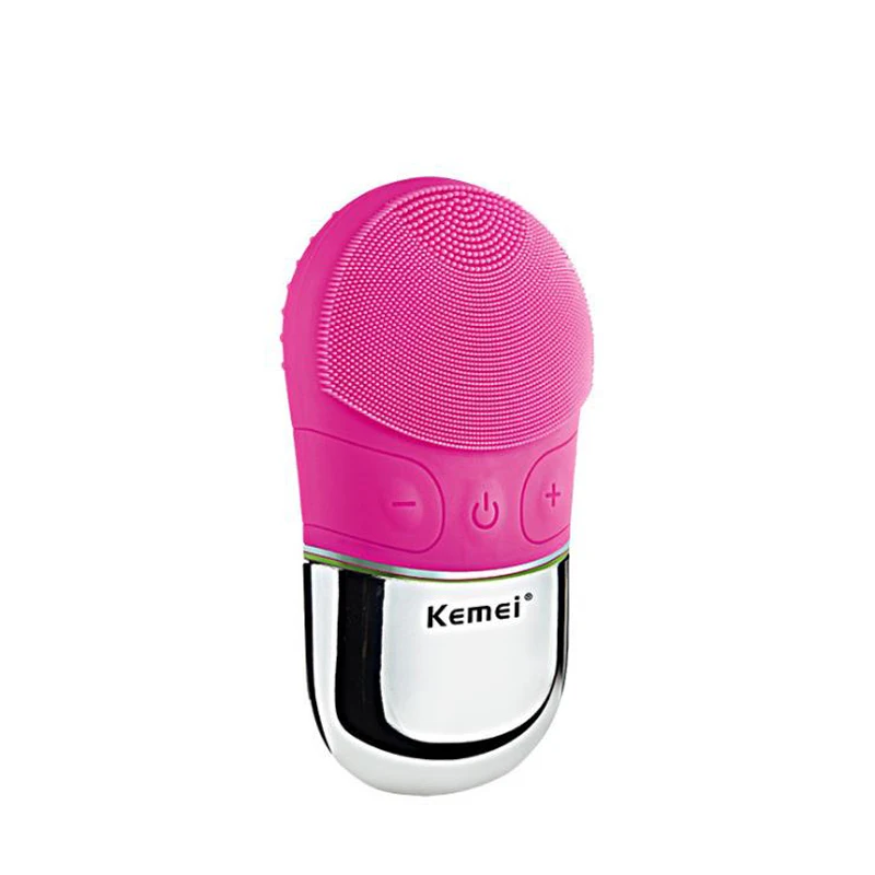 kemei electric Washing machine KM-1070 Electric cleanser Ultrasonic cleansing cordless silicone vibration brush rechargeable