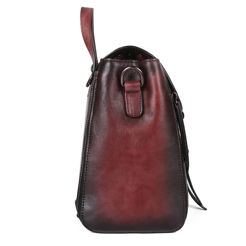 Женский рюкзак из высококачественной натуральной кожи для девочек, сумки для путешествий, цветной рюкзак в стиле ретро из натуральной воловьей кожи, женский рюкзак