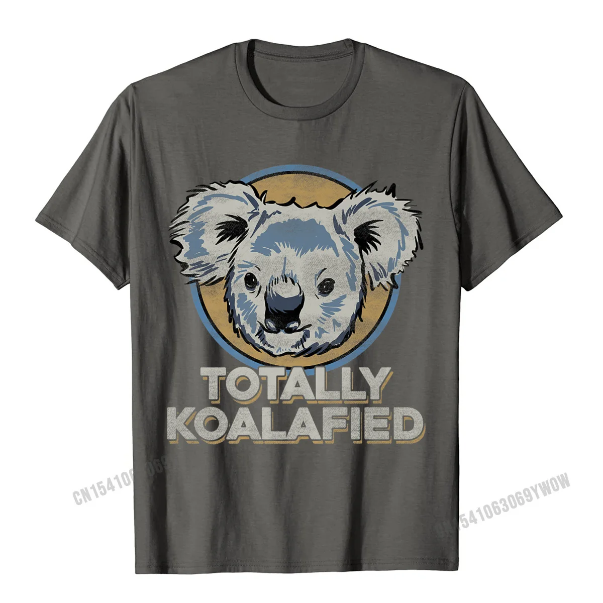 Casual Casual Tops Tees Short Sleeve for Men Cotton Fabric NEW YEAR DAY Crew Neck Tshirts Crazy T-shirts Special Totally Koalafied Shirt - Koala Bear Gifts - Punny Tshirts__1021 carbon