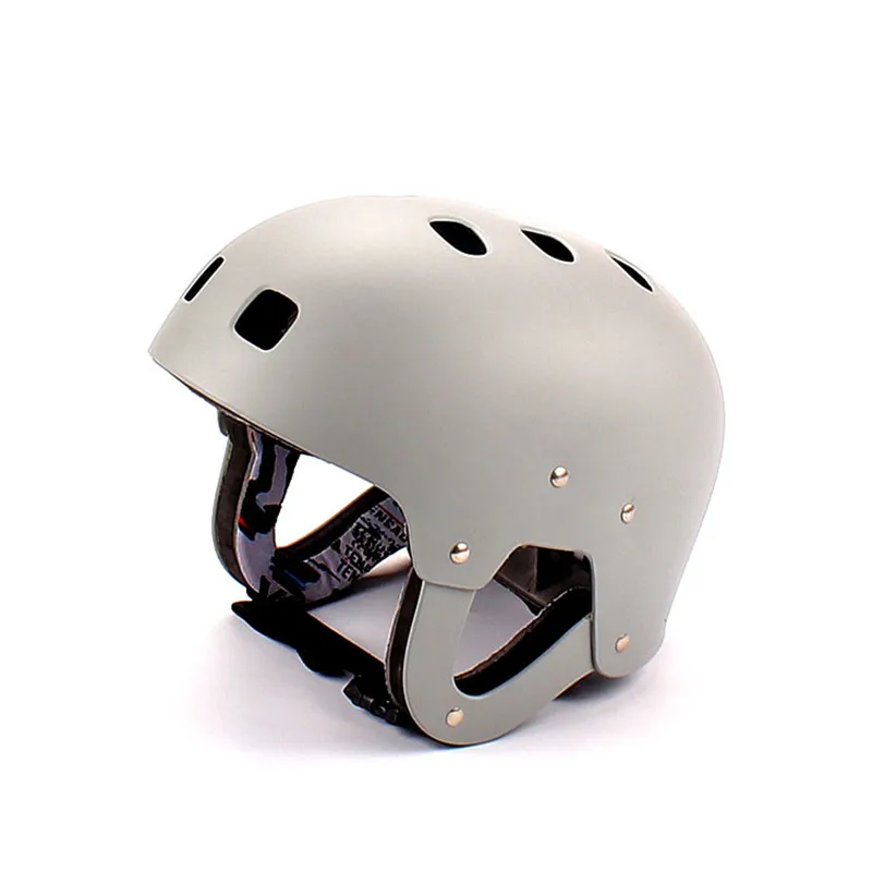 Водный спортивный шлем ABS+ PC Дрифтинг серфинг шлемы для потоковой гребли рафтинг Спортивная одежда на открытом воздухе Satety шлемы 52-58 см - Color: Light Grey