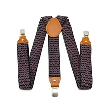 Подтяжки для взрослых Мужские жаккардовые 3 зажимы длинные подтяжки мужские рубашки с принтом зажимы для подтяжек 3,5 см плечевой ремень модные повседневные