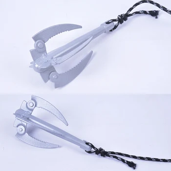 

Boat Anchor Folding Iron Grappling Hook Durable anchor knife supplies with rope mowing knife small fishing tackle accessories