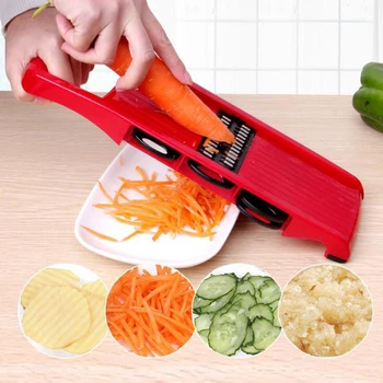 

Manual Vegetable Cutter Slicer Carrot Grater Julienne Potato Fruit Kitchen Tool LX-7