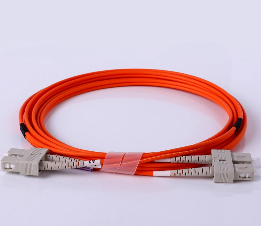 AMPCOM LC к SC волоконный патч-кабель многомодовый дуплексный-50/125um OM2-LC/UPC К SC/UPC