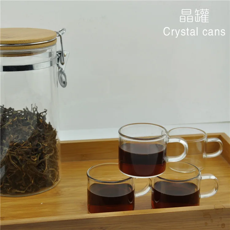 Creative Glass Teacup Customizable Borosilicate with Handle Transparent Tea Cup Home Daily Glass Small Teacup Wholesale