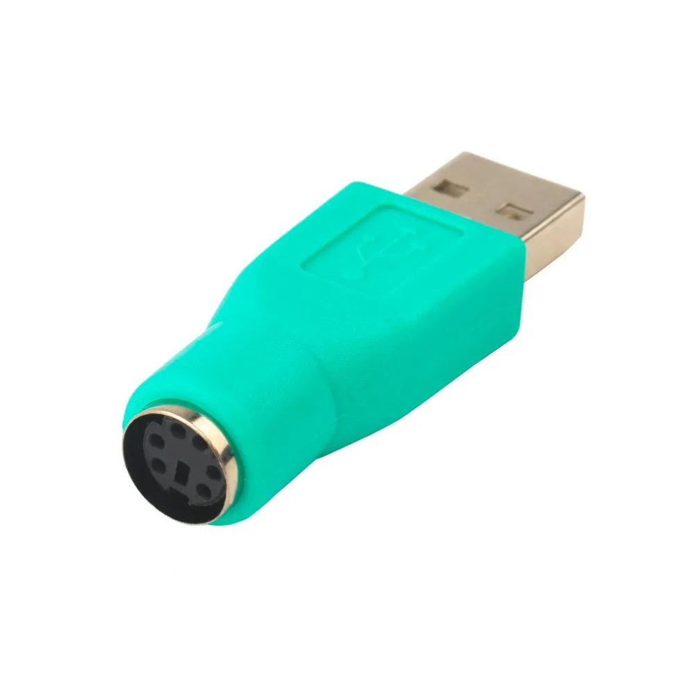 Hot 1pc New USB Male To For PS2 Female Adapter Converter for Computer PC Keyboard Mouse 5