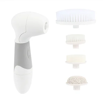 

1pc 4 in 1 Facial Cleansing Brush Electric Multipurpose Waterproof Beauty Care Massager for Removing Blackhead Whitehead
