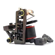 Профессиональная ручная Татуировка машина 10-wrap Катушки чугунная литая рама пользовательский татуировочный пистолет для Liner Shader