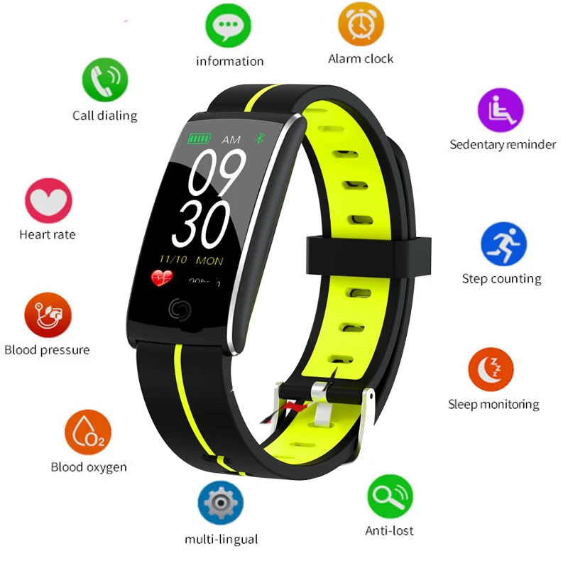 

F10 New Smartwatch Blood Pressure Heart Rate Sleep Monitor Smart Touch Screen Smart Watch Sport Smart Wristband For Men Women