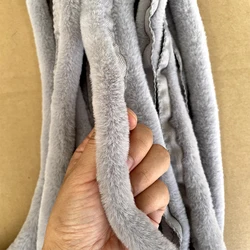 DIY Furry Accessories Ribbon Artificial Rabbit Fur Sewing Trimming Ribbon Jacket Tapes DIY Costume Crafts Garment Edge Shoes 1M