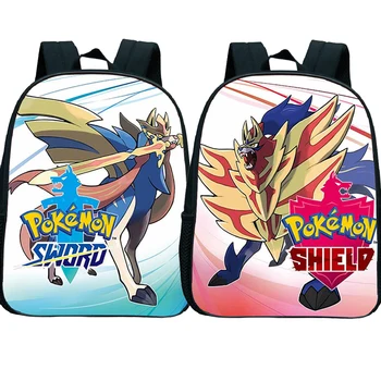 

Pokemon Mochilas Bag Children Preschool School Bags Sword Shield Kindergarten Knapsack Kids Book Bag 12inch Plecak