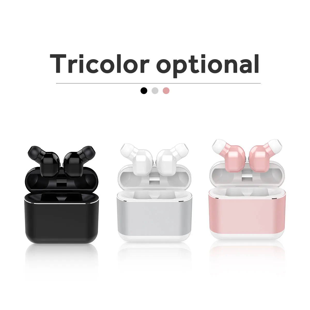 TWS M2T Mini Bluetooth 5,0 наушники 3D стерео спортивные настоящие Беспроводные наушники с 350 мАч зарядная коробка гарнитура