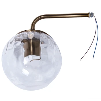 

Nordic Golden Glass Wall Lamp Bathroom Bedroom Stair Light Home Wall Lamp Lighting