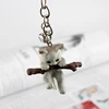 3D cat keychain cute key ring for women kitten lucky cat key chain key holder creative portachiavi chaveiro llaveros bag charm ► Photo 1/6