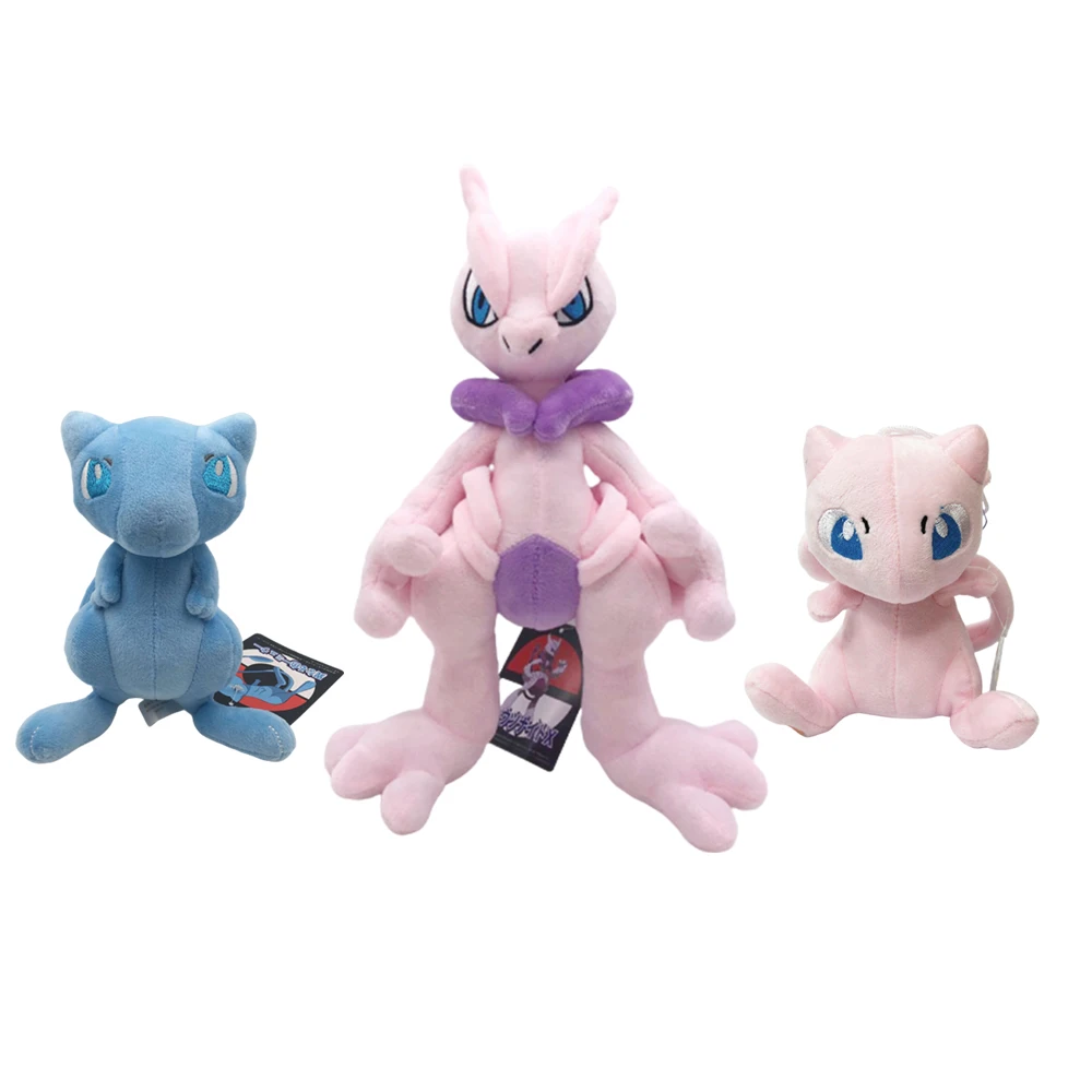 Симпатичная плюшевая игрушка Mew Mewtwo аниме мягкая кукла мультяшная фигурка