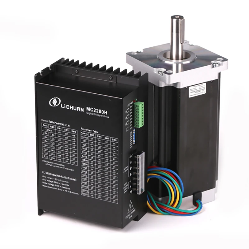 2ph Nema42 hybrid step stepper motor DSP Stepping driver Microstep Kit 29N.M 6A LC110-201+MC2280H 201mm kit | Обустройство дома