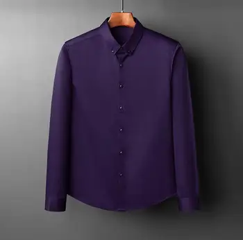 

2019 new long-sleeved men's shirts men's shirts maa1 youth business long-sleeved shirts men's thick warm shirts FF720-1-8