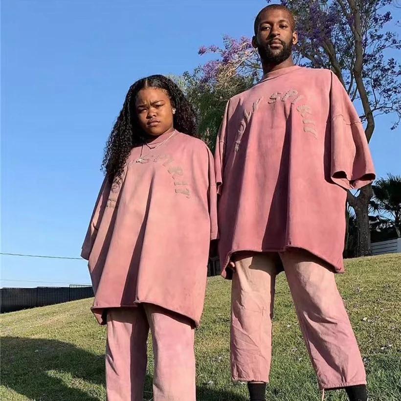 Футболка Kanye West однотонная хлопковая оверсайз с надписью Sunday сервиз kaye